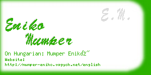 eniko mumper business card